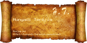 Hunyadi Terézia névjegykártya